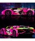 KBOX 10246 Rambo Cyber ​​Sports Car Building Blocks Toy Set