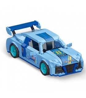 JIE STAR 92013 Audi R8 blocs de construction de voiture à tirer ensemble de jouets