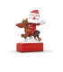 XINGBAO 18019 크리스마스 산타 클로스 뮤직 박스 빌딩 블록 장난감 세트