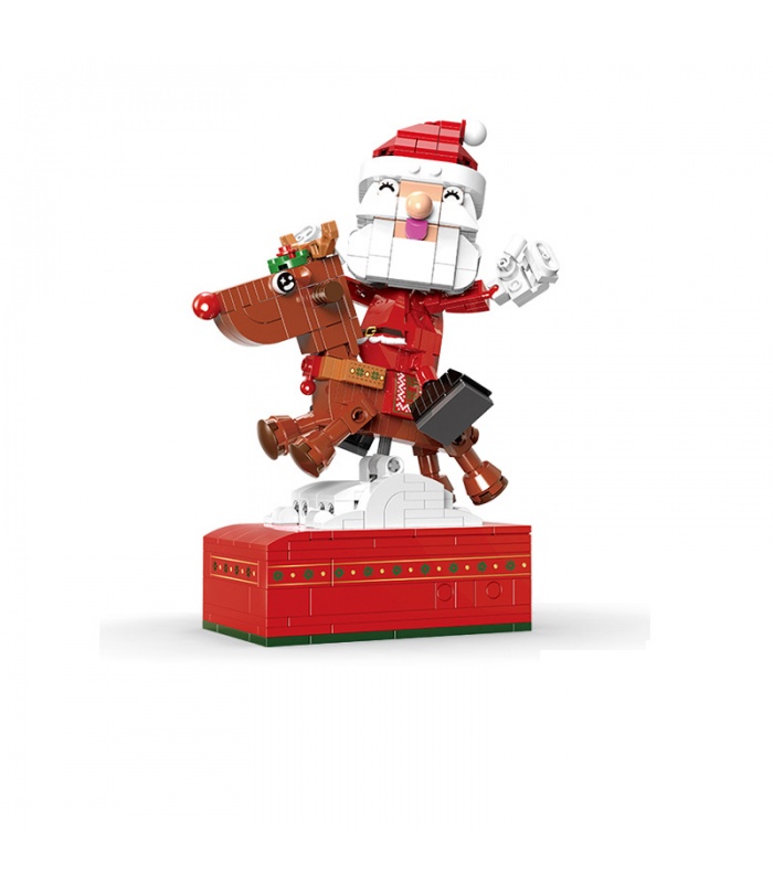 XINGBAO 18019 Weihnachtsmann-Spieluhr-Baustein-Spielzeug-Set