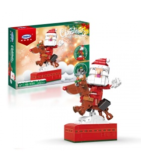 XINGBAO 18019 Christmas Santa Claus Music Box Building Block Toy Set