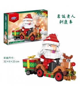 XINGBAO 18022 Juego de juguetes de bloques de construcción de renos de Feliz Navidad