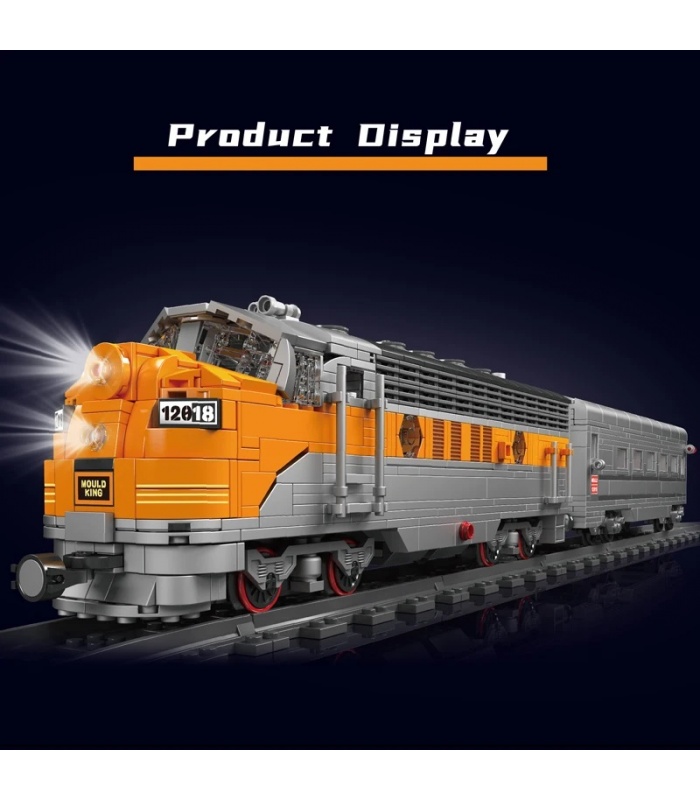 Mould King 12018 USA EMD F7 WP blocs de construction de Locomotive Diesel ensemble de jouets