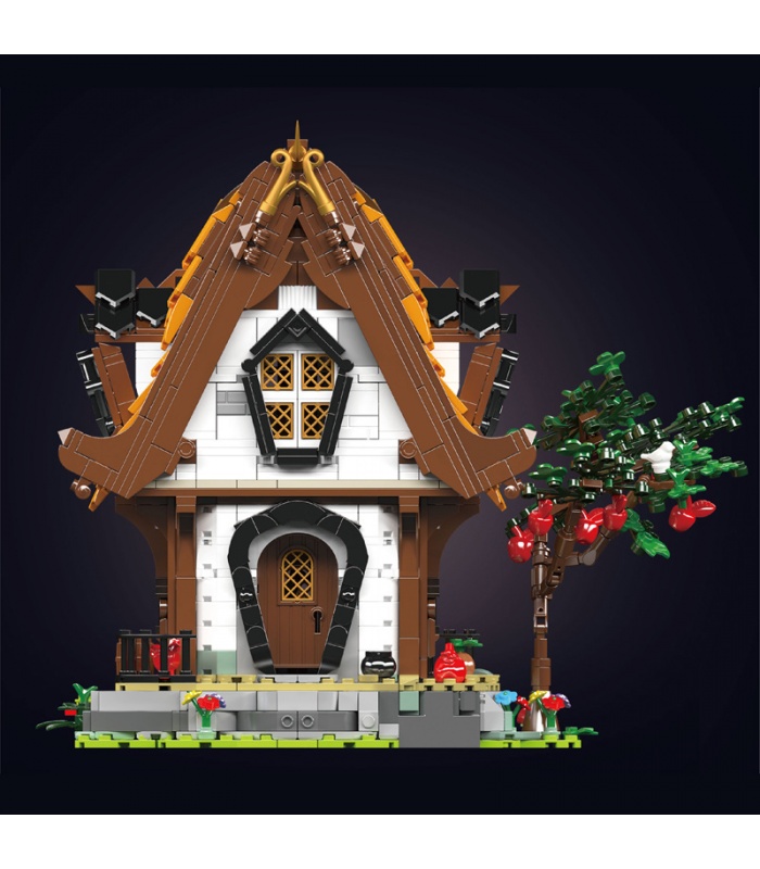 MOULD KING 16054 Medieval World Log Cabin Building Blocks Toy Set