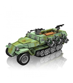 MOULD KING 20027 Juego de juguete de bloques de construcción SD.KFZ.251/1 semioruga