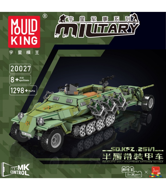MOULD KING 20027 Half-track SD.KFZ.251/1 Building Blocks Toy Set