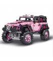 MORK 022010-1 핑크 오프로드 차량 빌딩 벽돌 장난감 세트