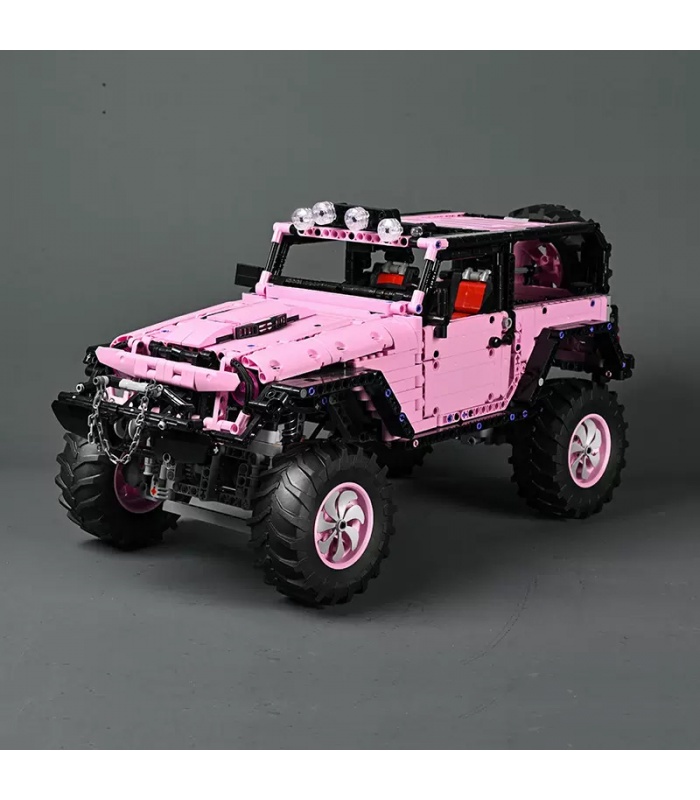 MORK 022010-1 Ensemble de jouets en briques de construction de véhicule tout-terrain rose