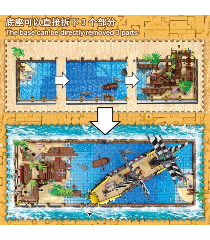 MORK 031002 Booty Bay Piratenschiff Creative Series Modellbausteine-Spielzeugset