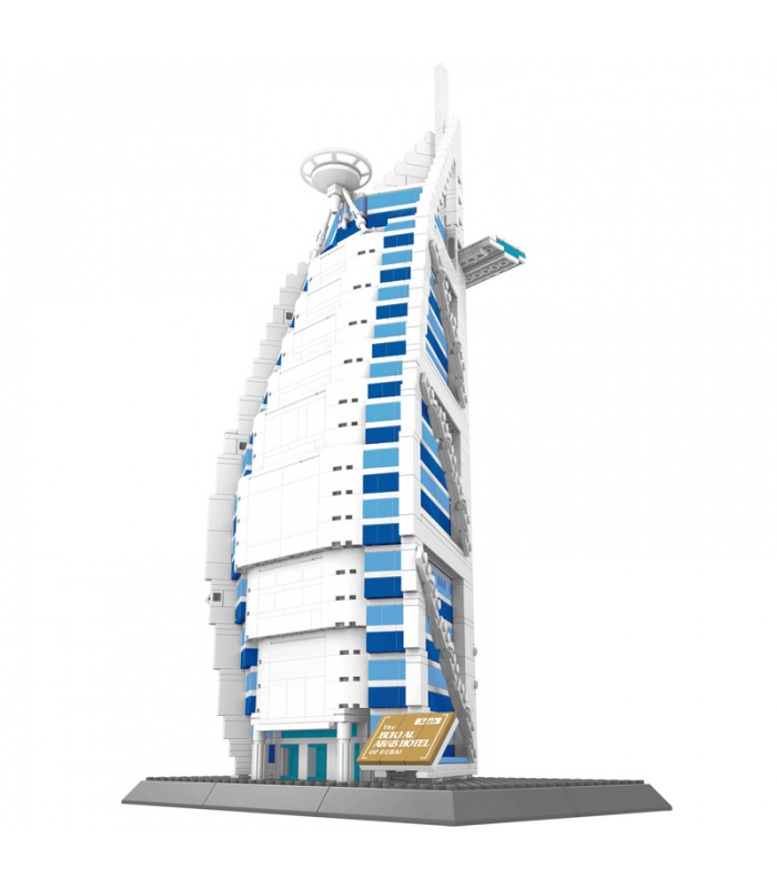 WANGE Dubaï Burj Al Arab Hôtel 5220 Blocs de construction Ensemble de jouets