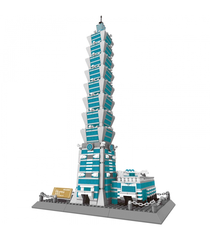 WANGE Architecture le Taipei 101 modèle 3D 5221 blocs de construction ensemble de jouets