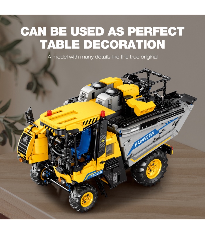 Reobrix 22026 Grape Harvester Remote Control Building Blocks Toy Set