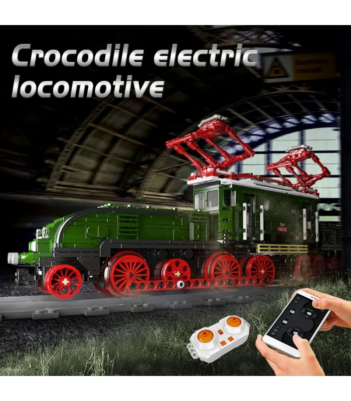 Juego de bloques de construcción de locomotora eléctrica OBB MOULD KING 12023