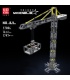 Juego de bloques de construcción de juguete con control remoto y grúa torre Mould King 17004