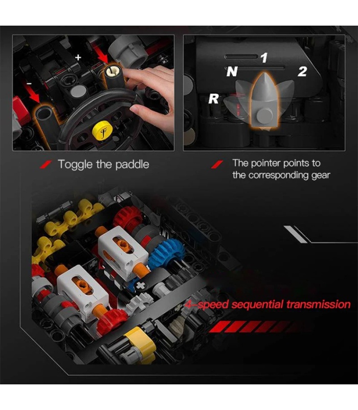 CADA C61505 Laferrari Viva Hypercar Red Racing Car Building Blocks 장난감 세트