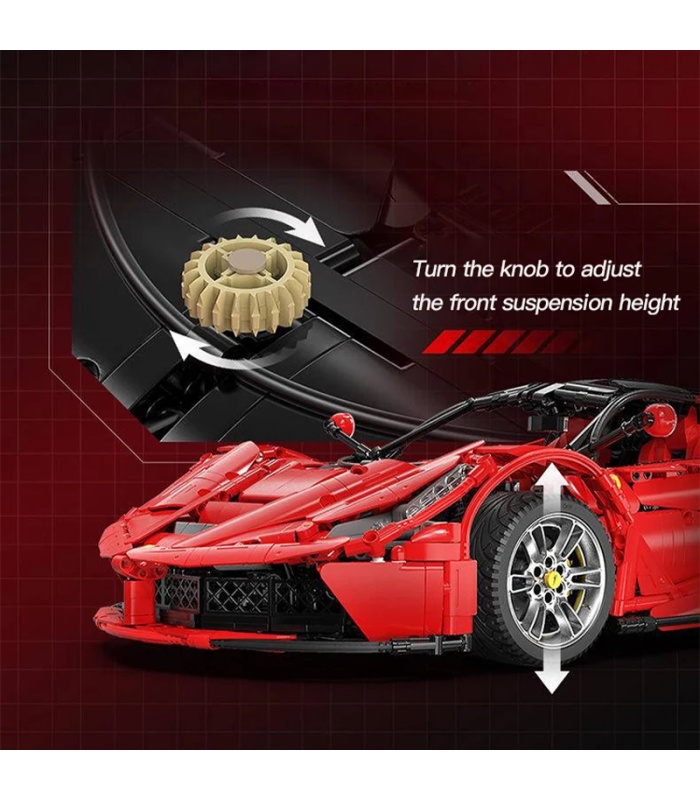 CADA C61505 Laferrari Viva Hypercar Red Racing Car Building Blocks Toy Set