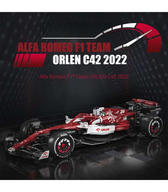 CADA C64005 アルファロメオ F1 チーム ORLEN C42 ビルディングブロック おもちゃセット