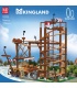 Juego de bloques de construcción de montaña rusa de doble hélice MOULD KING 11013
