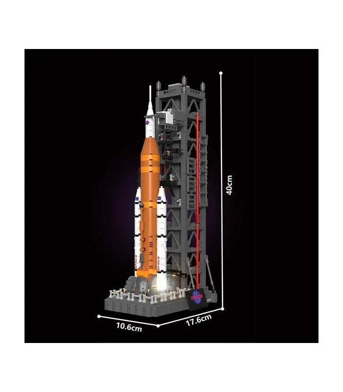 カスタム DK 7007 月面着陸宇宙発射システム ビルディングブロック おもちゃセット