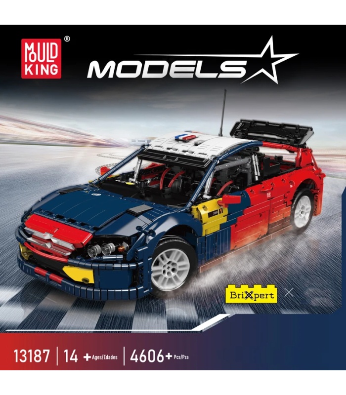 MOULD KING 13187 시트로엥 C4 WRC 랠리카 빌딩 블록 장난감 세트