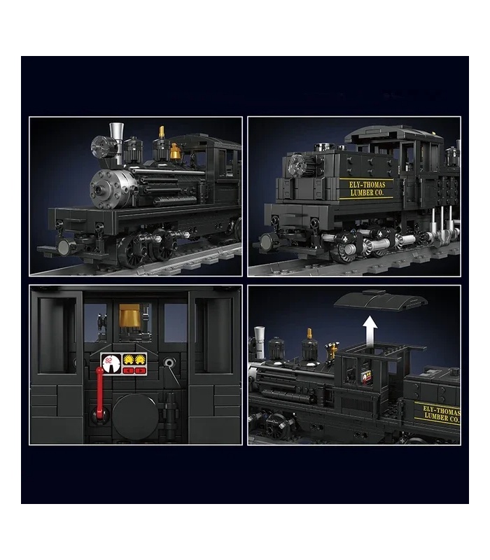 MOULD KING 12032 Shay Steam Locomotive Building Blocks Toy Set