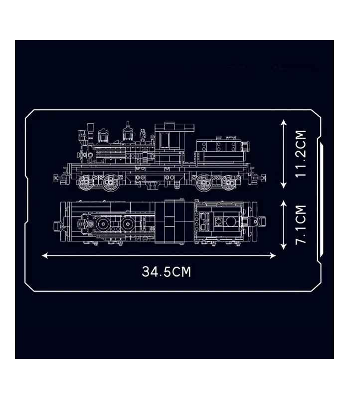 MOULD KING 12032 Shay Steam Locomotive Building Blocks Toy Set