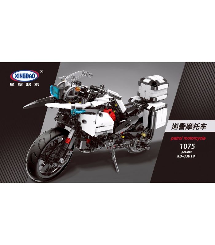 XINGBAO 03019 Patrol Motorcycle Building Bricks Set