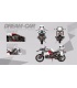 XINGBAO 03019 Patrol Motorcycle Building Bricks Set