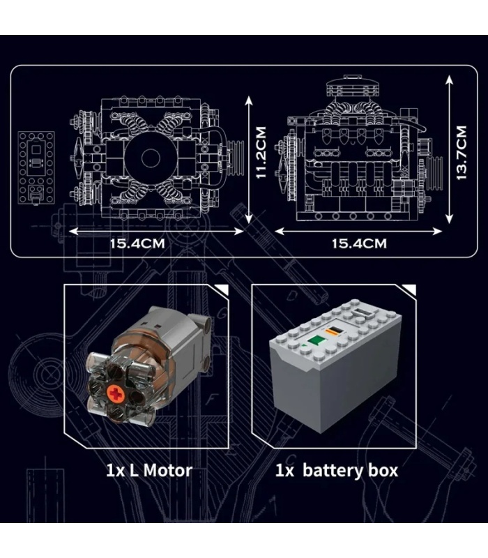 Mould King 10224 Set Mattoncini Motore | Modellismo Da Costruire