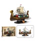 REOBRIX 66101 Wikinger-Penteconter-Langschiff-Baustein-Spielzeugset
