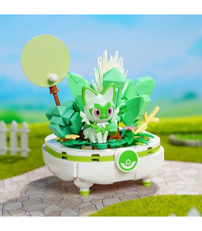 Keeppley K20240 ポケモン スプリガティート 盆栽 ビルディングブロック おもちゃセット