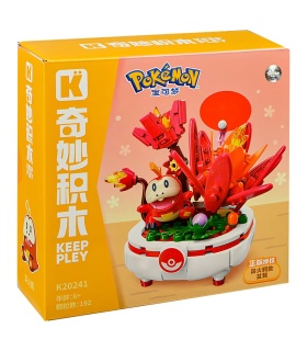 Juego de bloques de construcción de bonsái de Pokémon Keeppley K20241 Fuecoco
