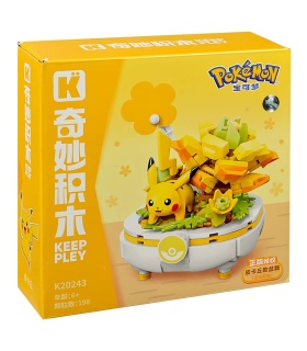 Keeppley K20243 ポケモン ピカチュウ 盆栽 ビルディングブロック おもちゃセット