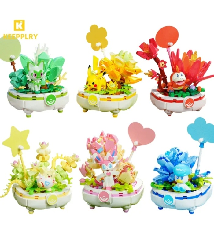 Keeppley K20243 Pokémon Pikachu Bonsai-Bausteine-Spielzeugset