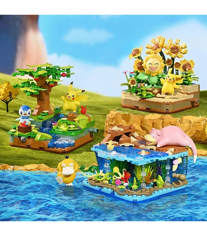Keeppley K20245 Pokémon Sunshine Flower Field Building Blocks Toy Set
