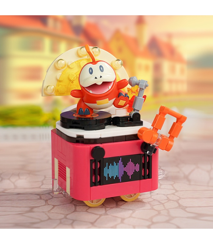 Keeppley K20262 Fuecoco Dynamisches Musikwagen-Baustein-Spielset