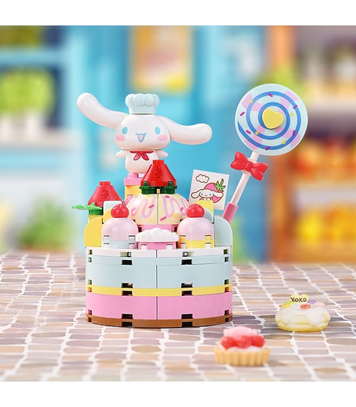 Keeppley K20869 Sweet Baking Cinnamoroll Sanrio Strawberry Town Building Blocks Toy Set