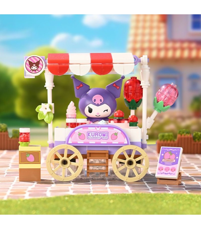 Keeppley K20870 Coffret de construction Kuromi Strawberry Town de Sanrio
