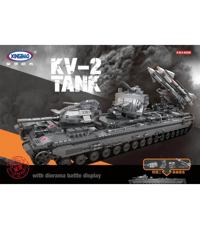 XINGBAO 06006 Soviétique char KV-2 Briques de Construction, Jeu de