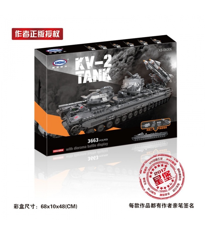 XINGBAO 06006 Soviético KV-2 Tanque de Ladrillos de Construcción Conjunto