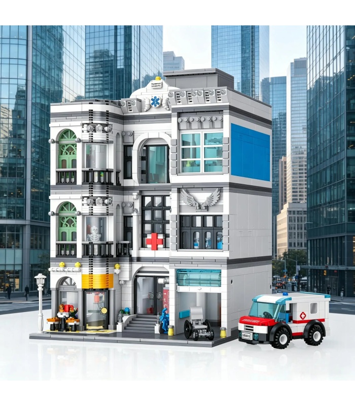 JIE STAR 57024 Hospital Building Blocks Toy Set