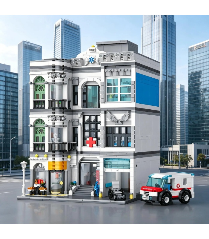 JIE STAR 57024 Hospital Building Blocks Toy Set