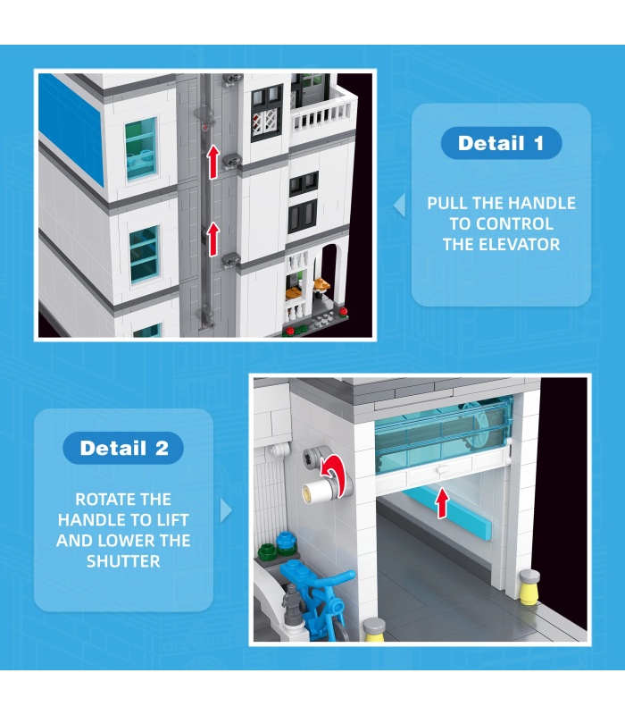 JIE STAR 57024 Hospital Building Blocks Toy Set