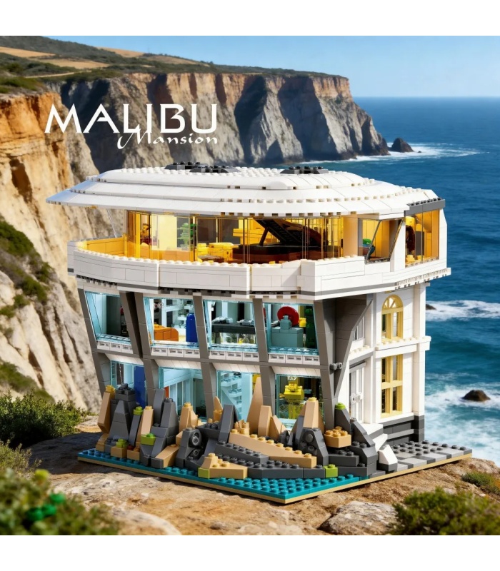 JIE STAR 58280 Malibu Villa Building Blocks Toy Set