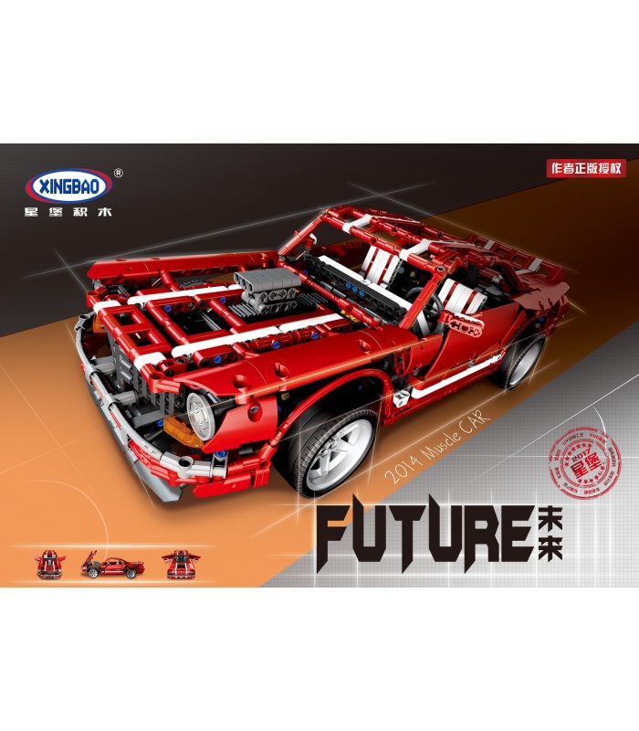 XINGBAO 07001 V8 Muscle Car Building Bricks Set