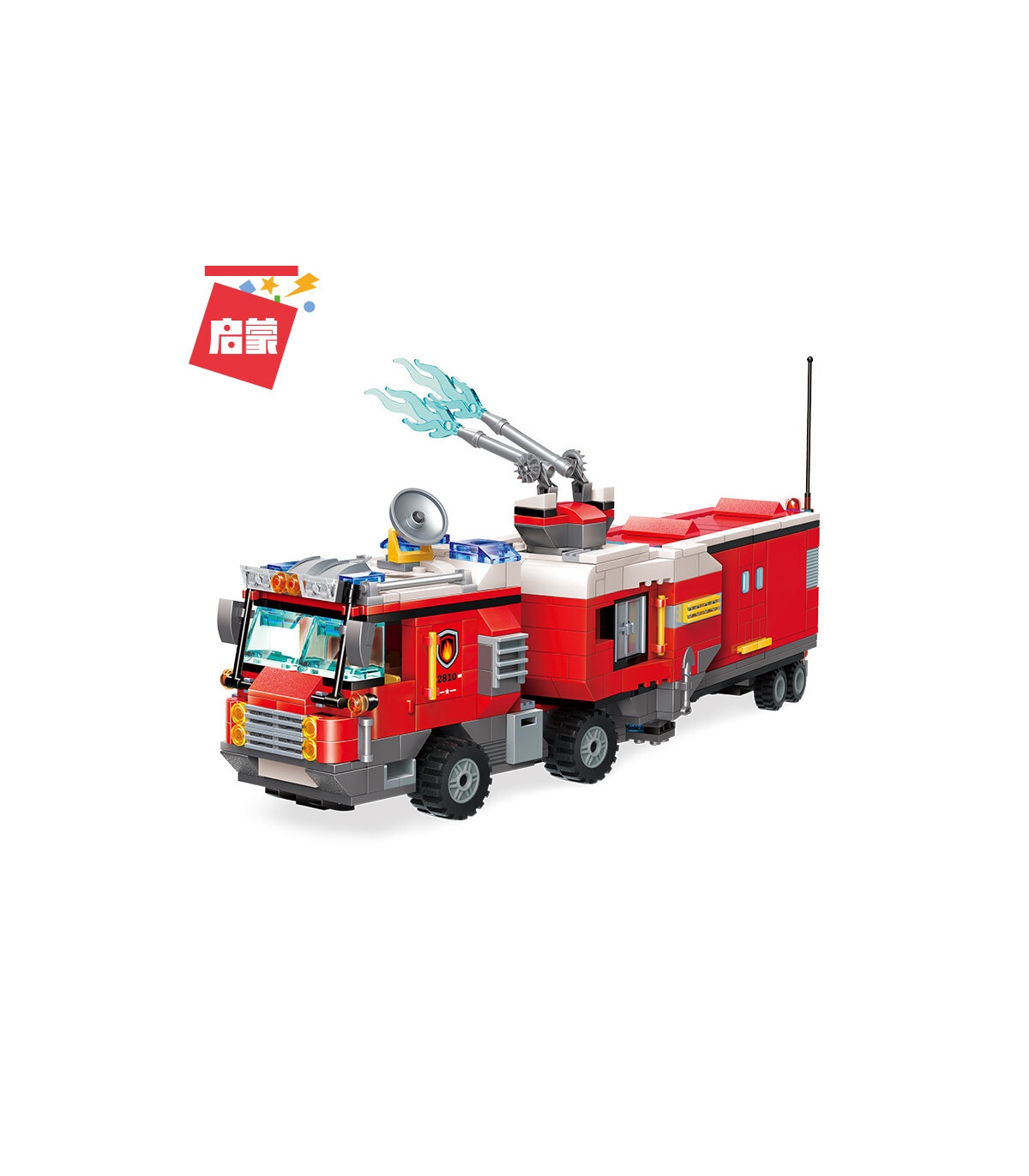 Enlighten 2810 Double Fire Truck Attack Building Blocks Set Buildingtoystore Com