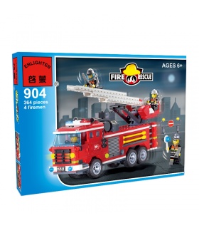 Просветите 904 три мост пожарные машины строительные блоки комплект