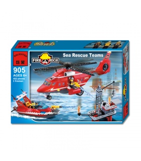 ENLIGHTEN 905 Sea Rescue Teams Building Blocks Set