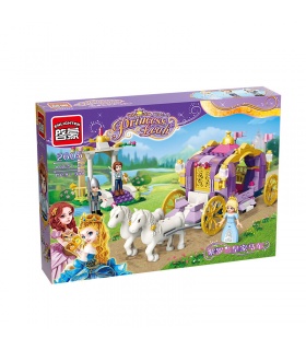 ENLIGHTEN 2605 Violet Carriage Building Blocks Set