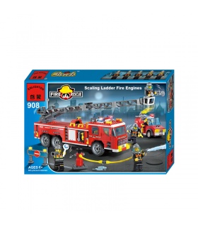 ENLIGHTEN 908 Scaling Ladder Fire Engines Building Blocks Set